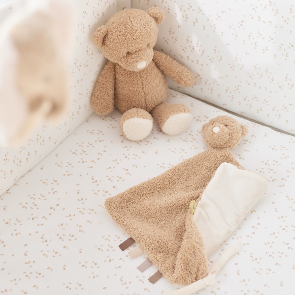 NATTOU Maznáčik plyšový maxi Teddy medvedík 28 x 28 cm, 0m+