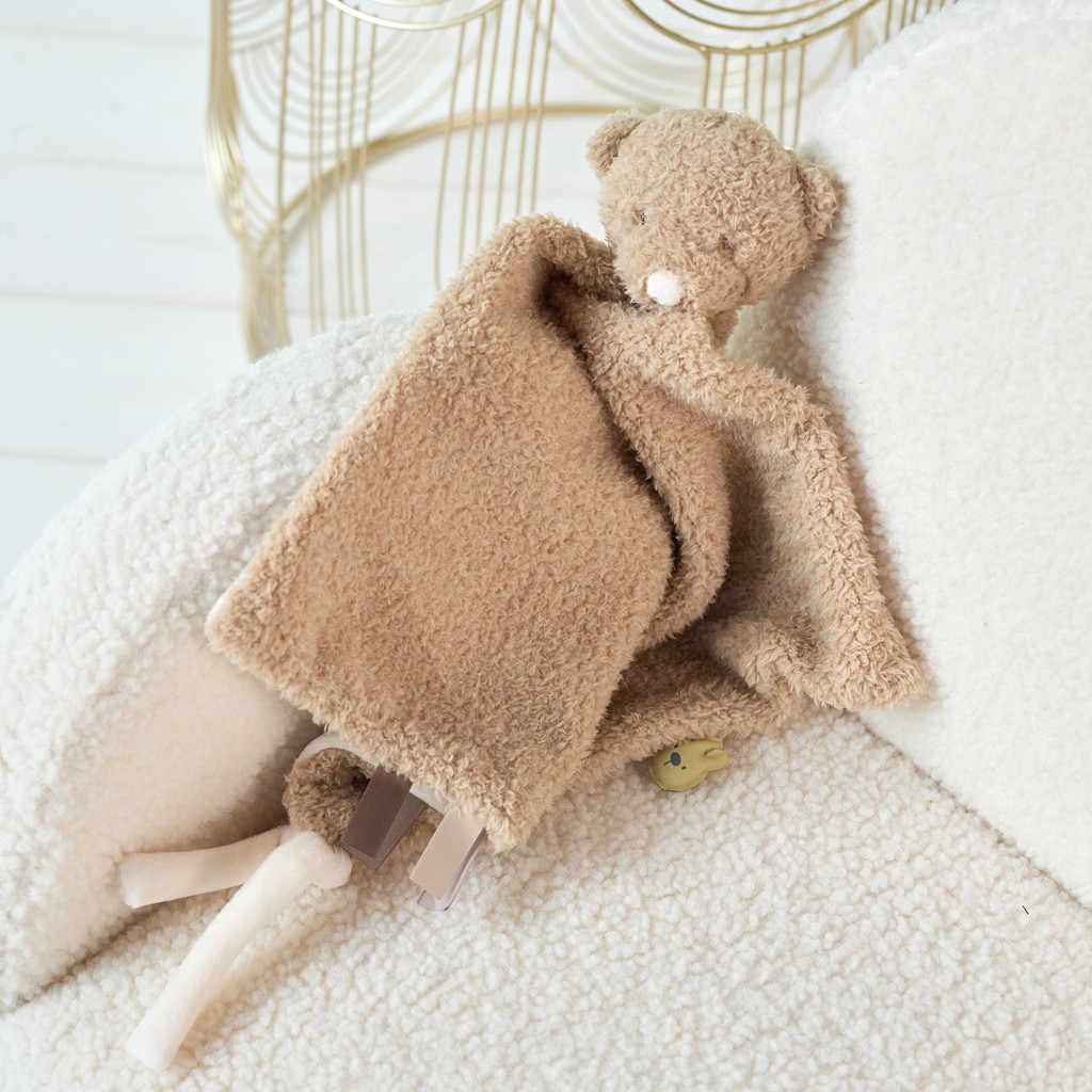 NATTOU Maznáčik plyšový maxi Teddy medvedík 28 x 28 cm, 0m+