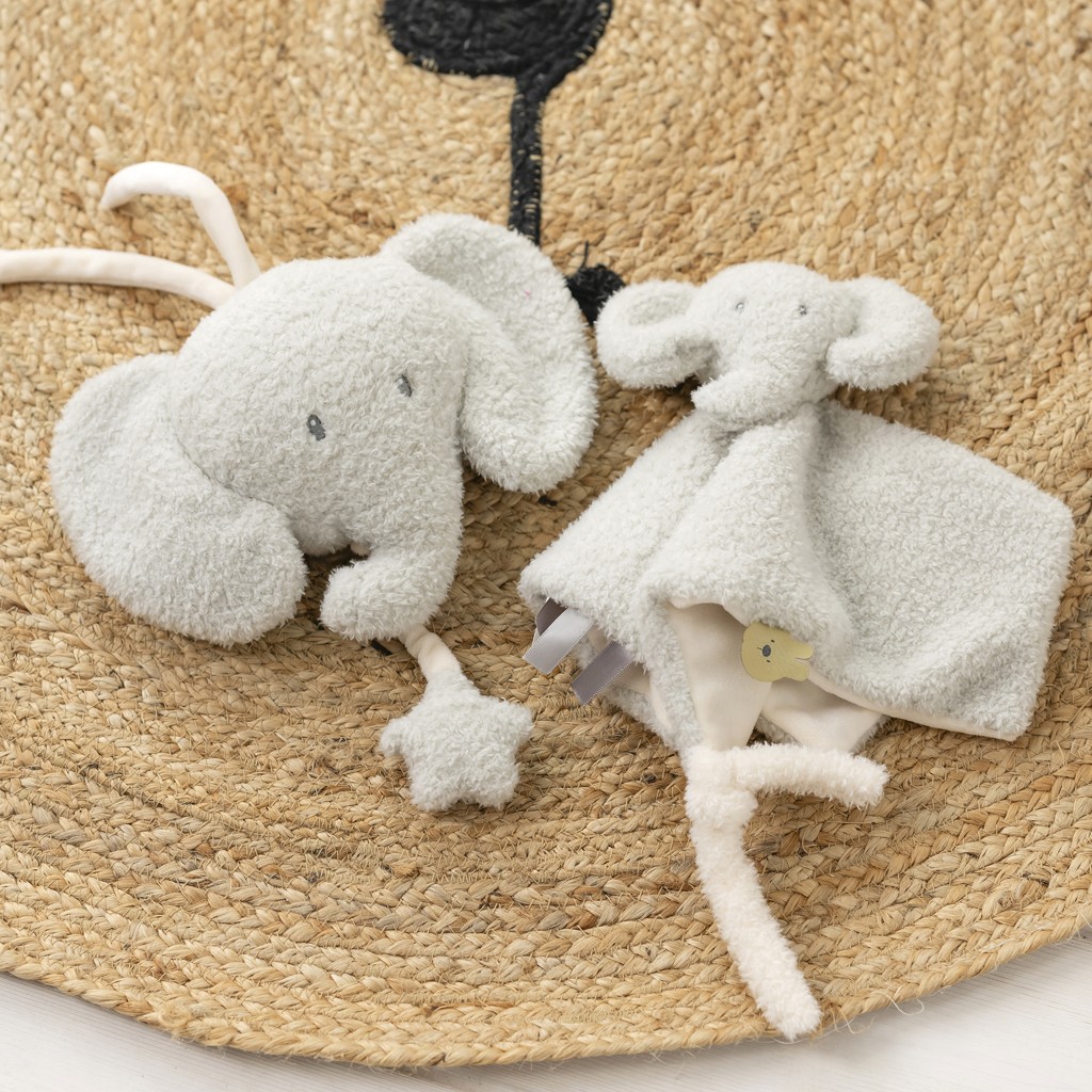NATTOU Hračka hudobná Teddy sloník 16 cm, 0m+