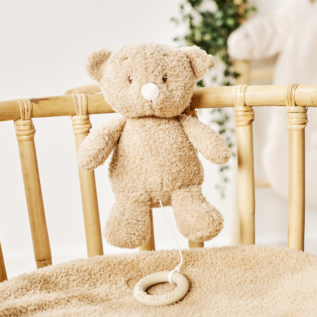 NATTOU Hračka plyšová hudobná Teddy medvedík 24 cm, 0m+