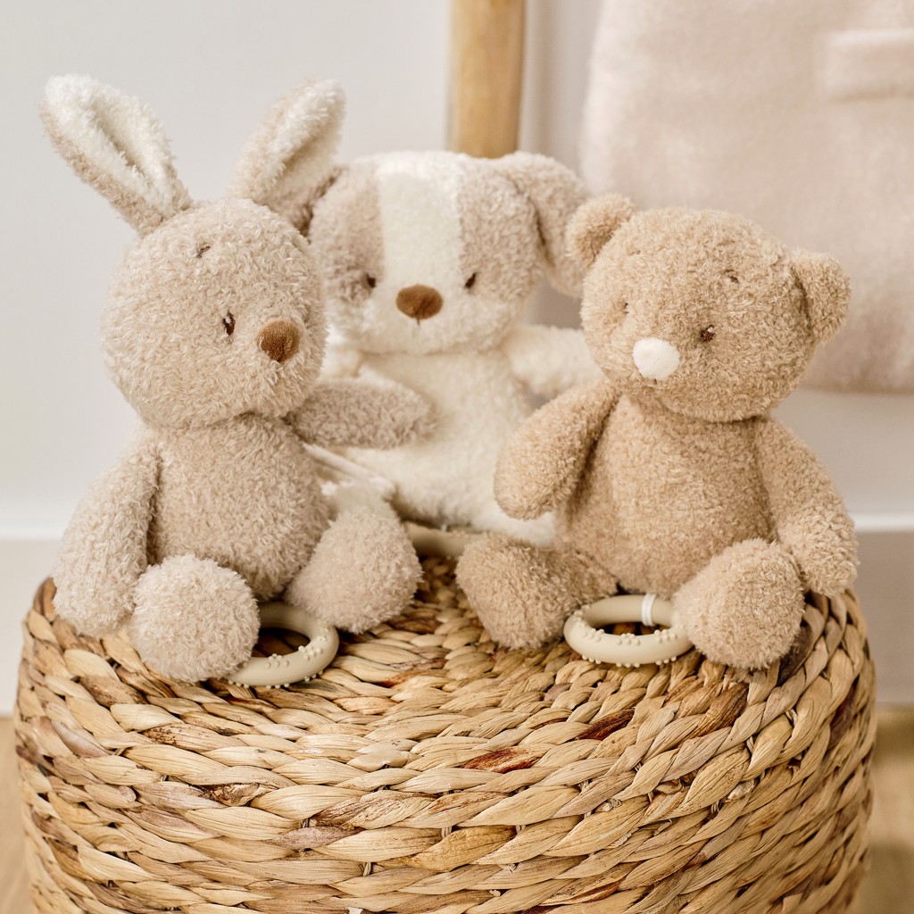 NATTOU Hračka plyšová hudobná Teddy zajačik 24 cm, 0m+