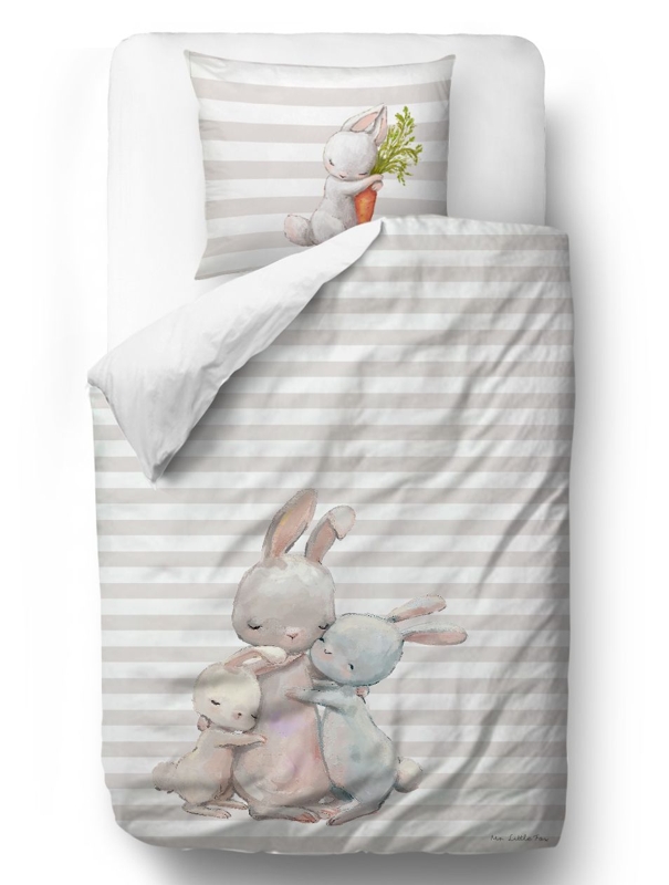 MR. LITTLE FOX Detské obliečky Forest school-hugging bunnies,  V002055