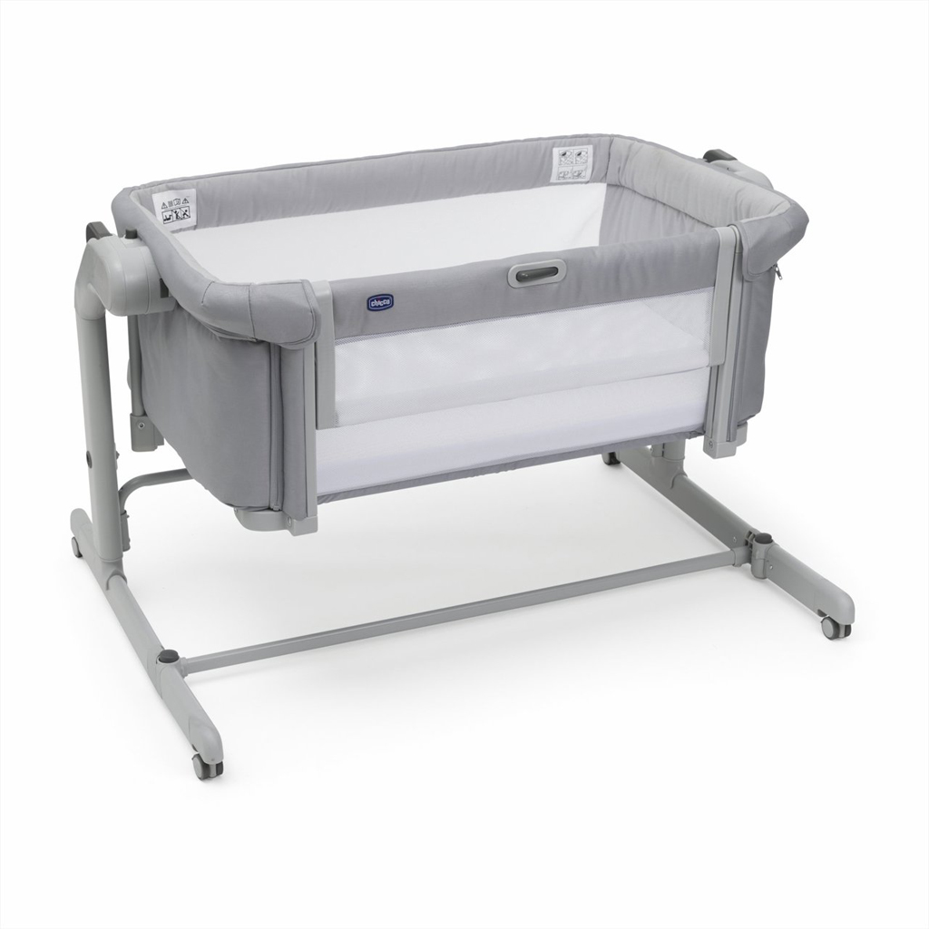 CHICCO Postieľka Next2Me Magic Evo - Grey Mist
