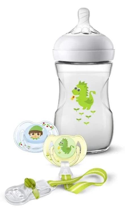 Philips AVENT Avent sada Natural 260 ml drak zelená,  zelená