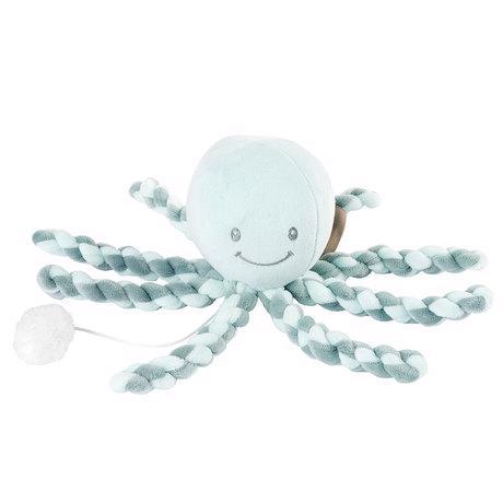 NATTOU První hrající hračka pro miminka chobotnička PIU PIU Lapidou coppergreen