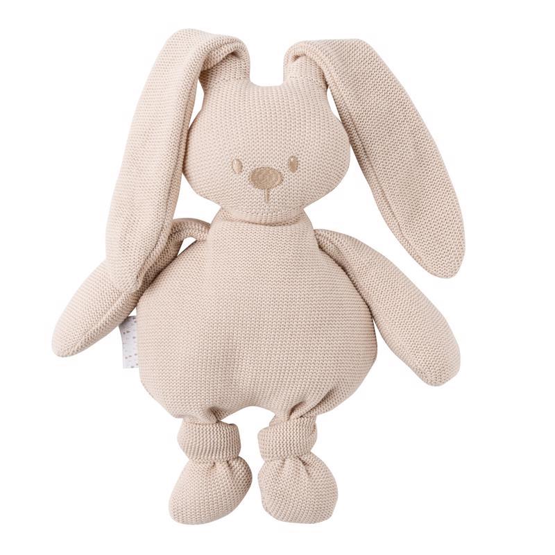 NATTOU Hračka pletená bavlnená zajačik Lapidou cuddly beige 36 cm