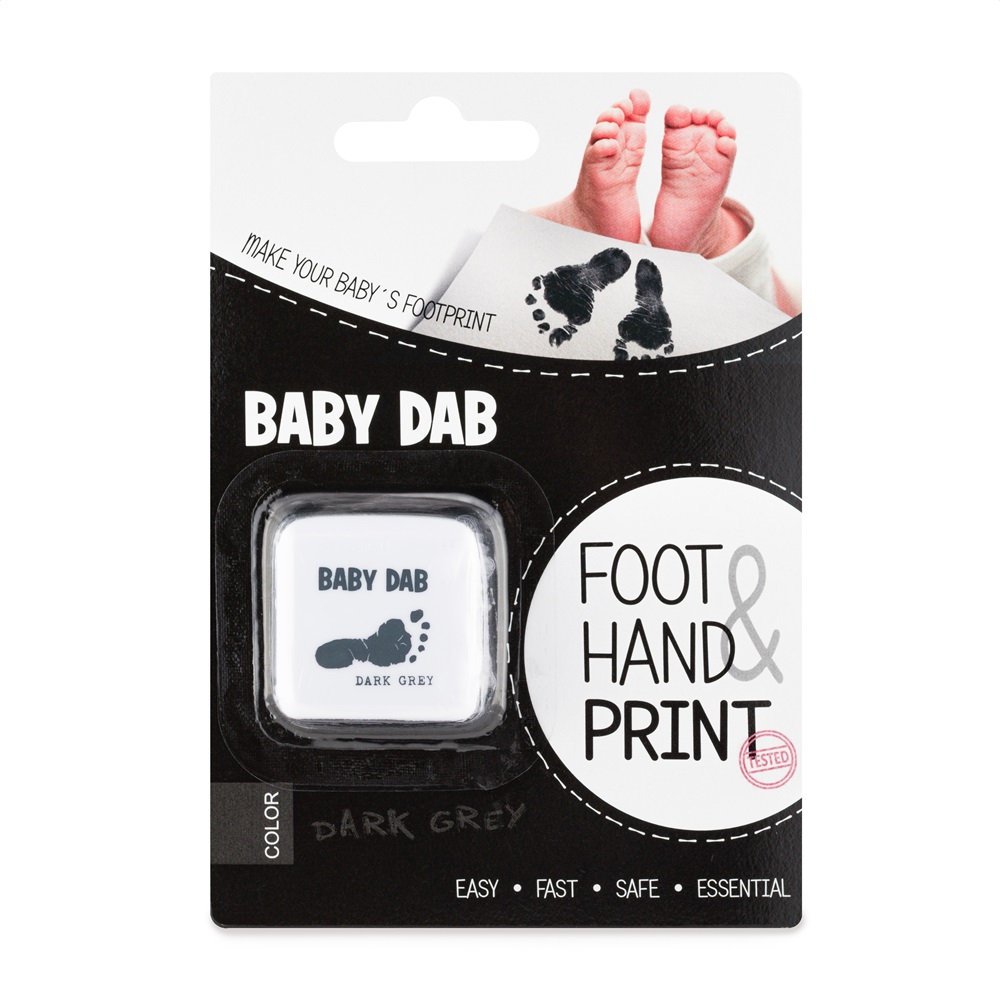 BABY DAB Barva na dětské otisky - šedá