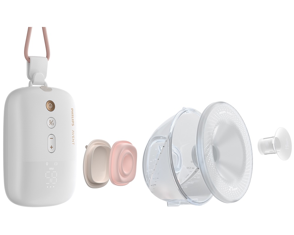 Philips AVENT Odsávačka mateřského mléka elektrická Hands-Free Premium Plus SCF531/11