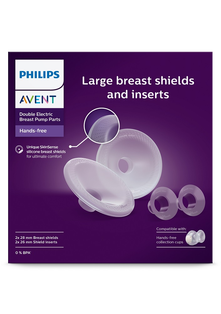 Philips AVENT Hands-Free nástavce na bradavku L, vložky silikonové