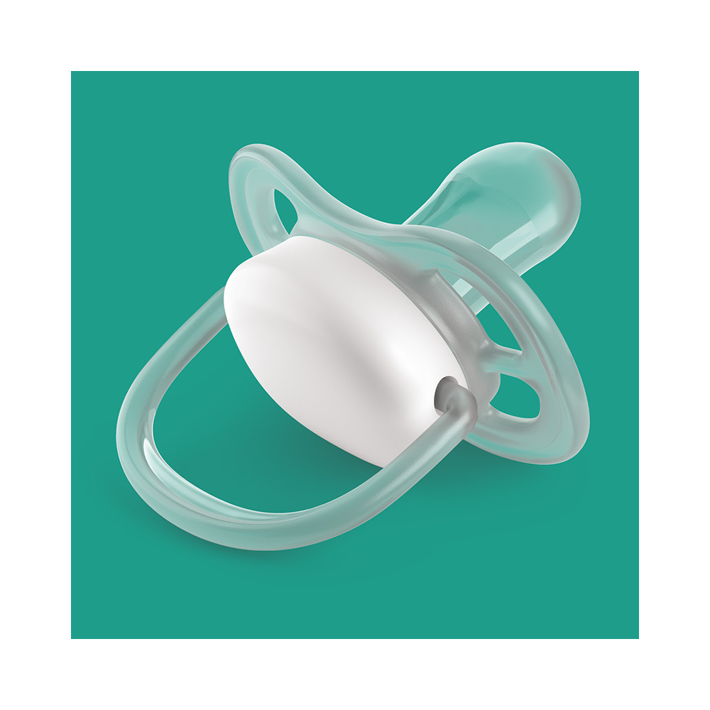 Philips AVENT Šidítko Ultra air růžová/zelená 6-18m dívka, 2ks