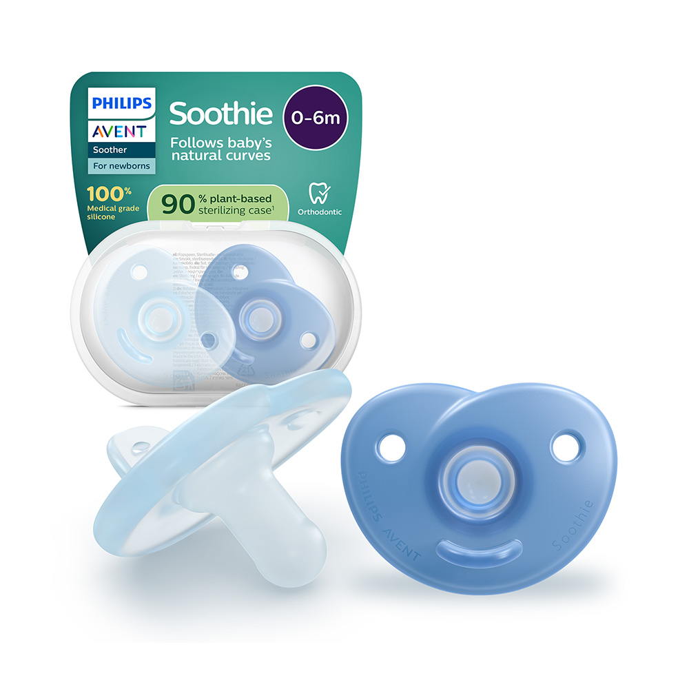 Philips AVENT Šidítko Soothie 0-6m chlapec, 2 ks