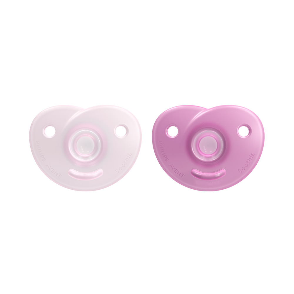 Philips AVENT Cumlík 0-6m Soothie dievča 2 ks