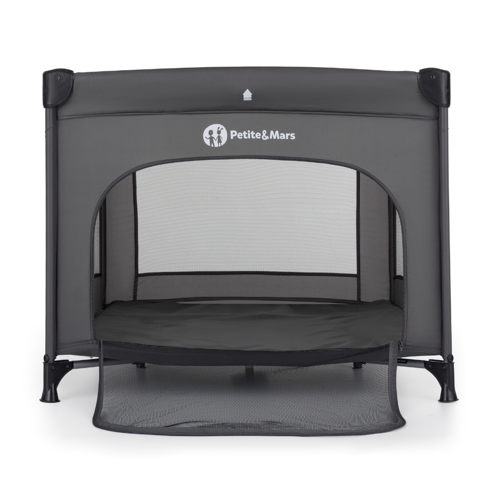 PETITE&MARS Ohrádka cestovná Nook Urban Charchoal Grey