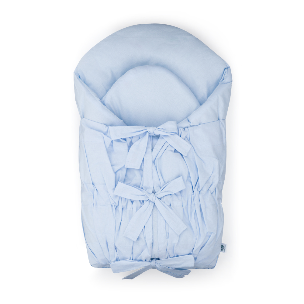 Petite&Mars megkötős pólya Nurse Baby Blue elölnézet