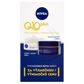 NIVEA Q10 plus krémy proti vráskam denný a nočný 50 ml + 50 ml