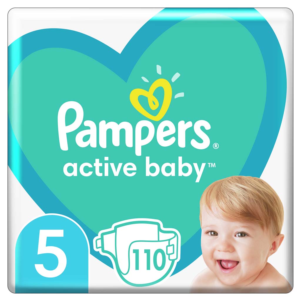 PAMPERS Active Baby Pleny jednorázové 5 (11-16 kg) 110 ks