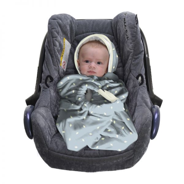SNUGGLEBUNDL Deka do autosedačky Čmeliaky (BIObavlna)
