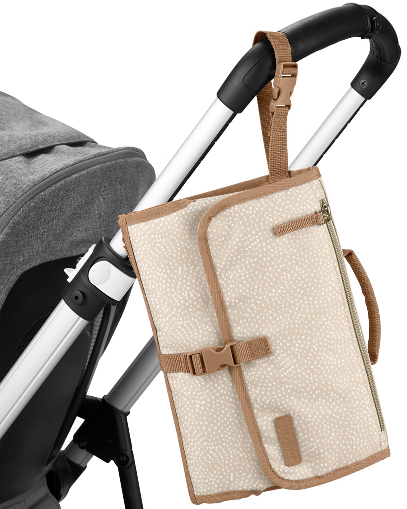 SKIP HOP Podložka přebalovací cestovní 2v1 Pronto Beige swirl dot