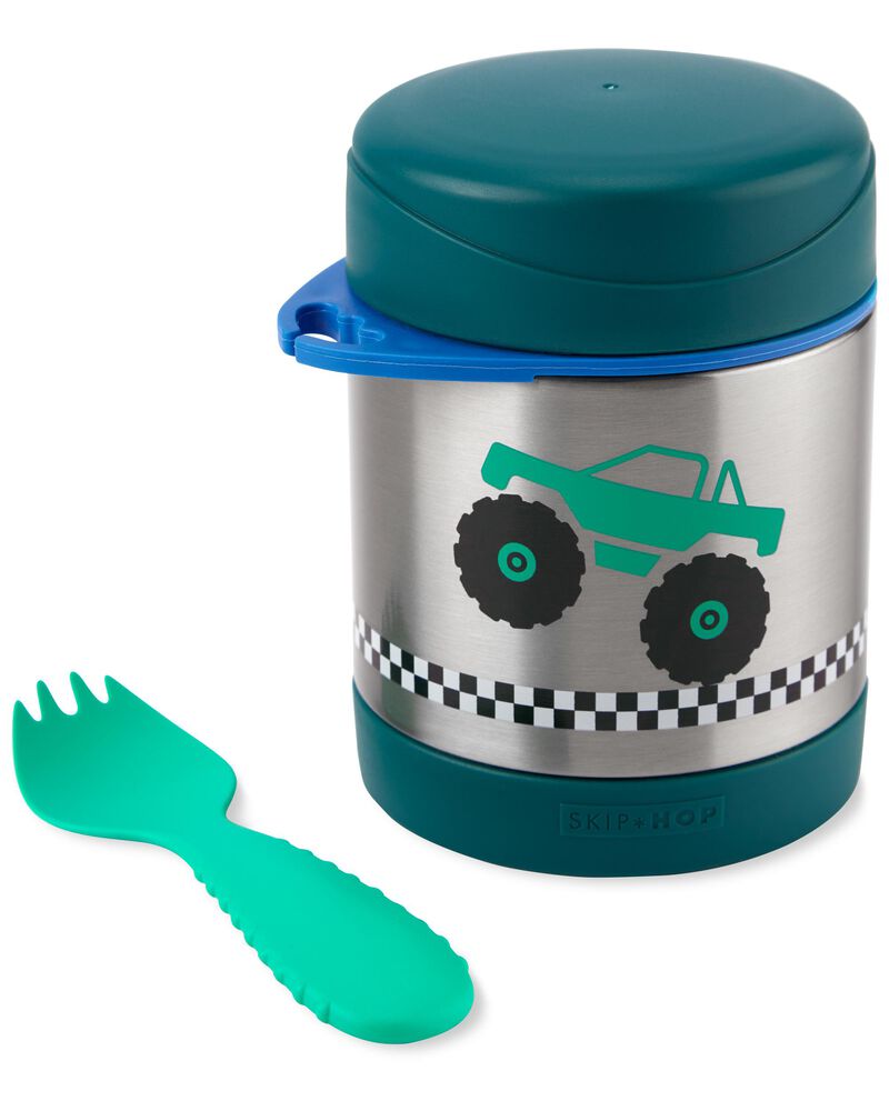 SKIP HOP Spark Style Termoska na jedlo s lyžičkou/vidličkou Monster Truck 325 ml, 3r+