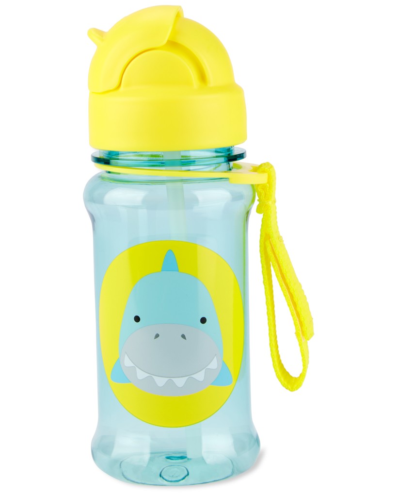 SKIP HOP Zoo tritan Láhev s brčkem 355ml Žralok 12m+