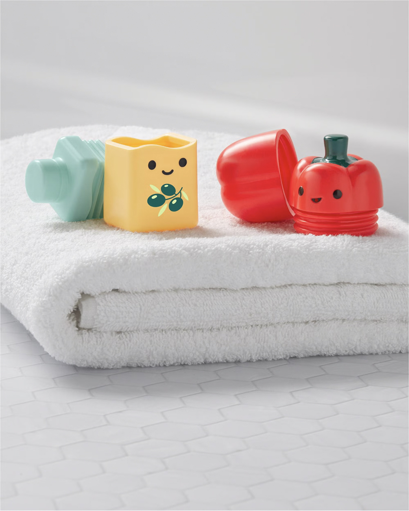 SKIP HOP Sada do vany Tub to table café 12m+ - Zábavný salát