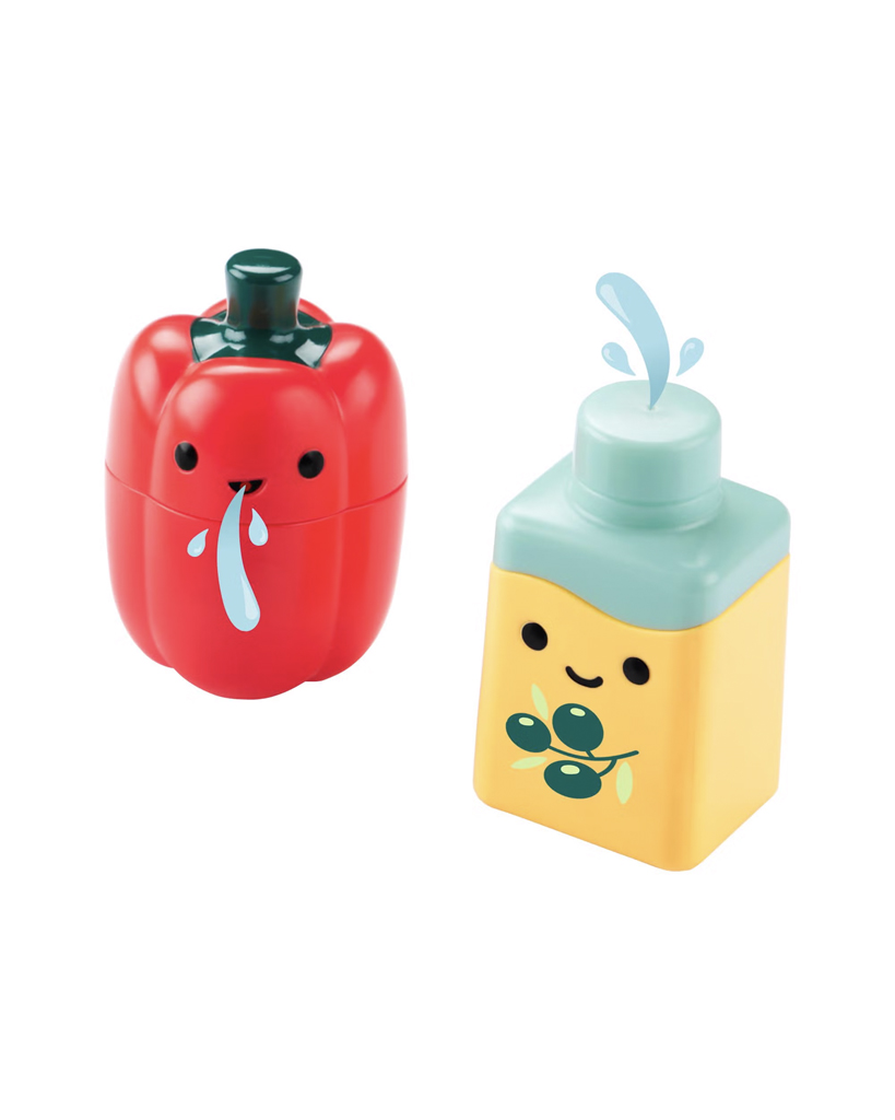 SKIP HOP Sada do vany Tub to table café 12m+ - Zábavný salát