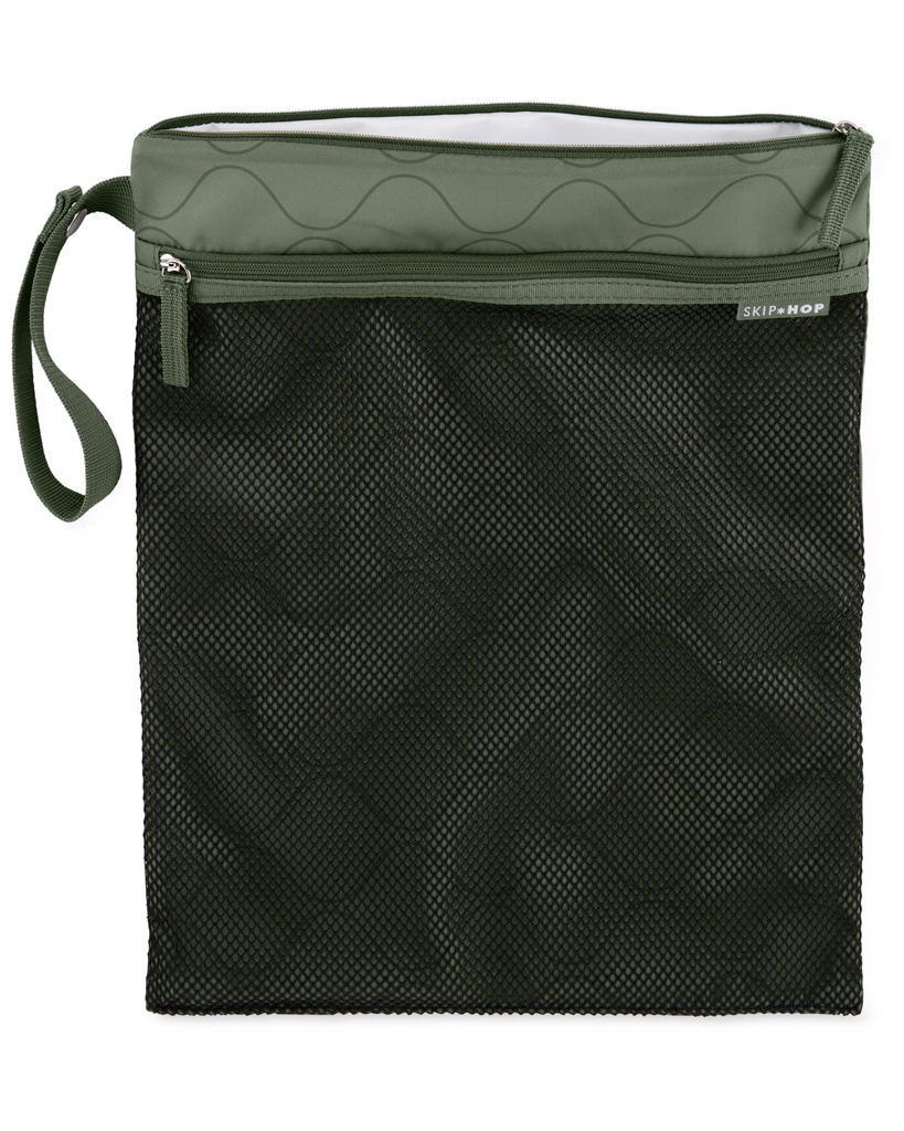 SKIP HOP Vrecko nepremokavé Grab & go Dark sage 30 x 38 cm