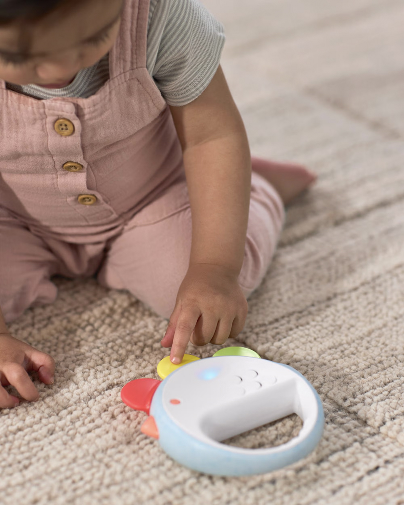 SKIP HOP Tamburína hudobná Feelin´clucky 3v1, 9m+