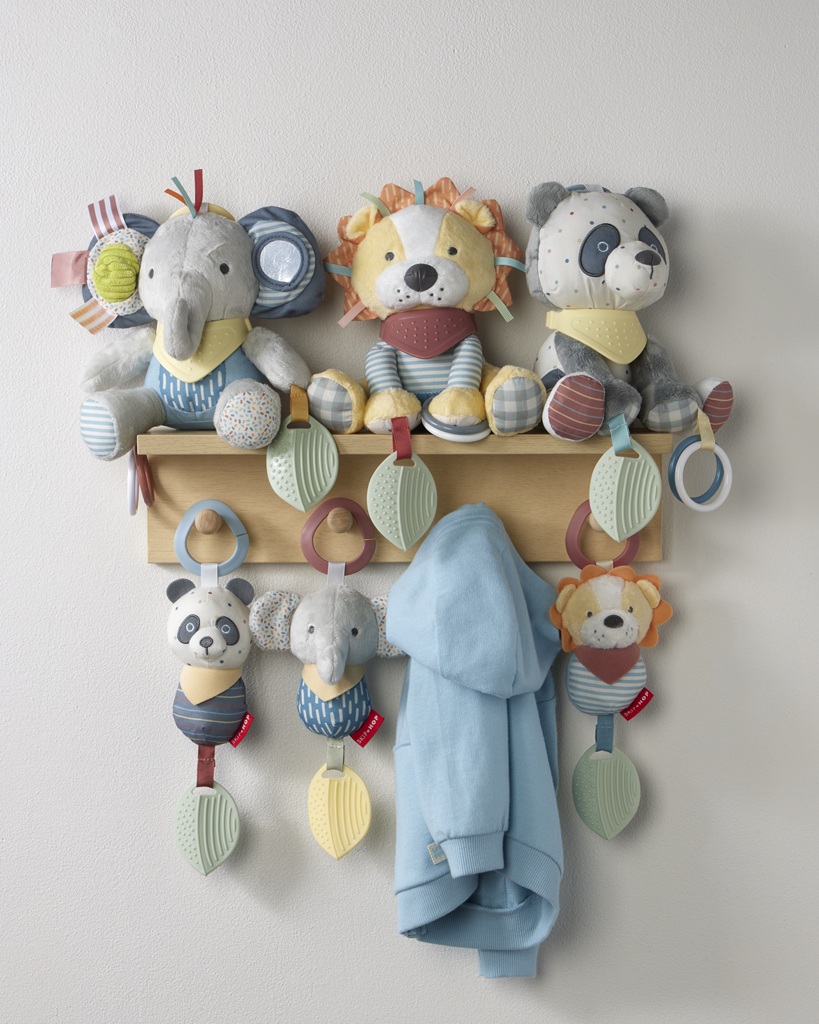 SKIP HOP Hračka závesná aktívna Bandana Buddies Panda 0m+