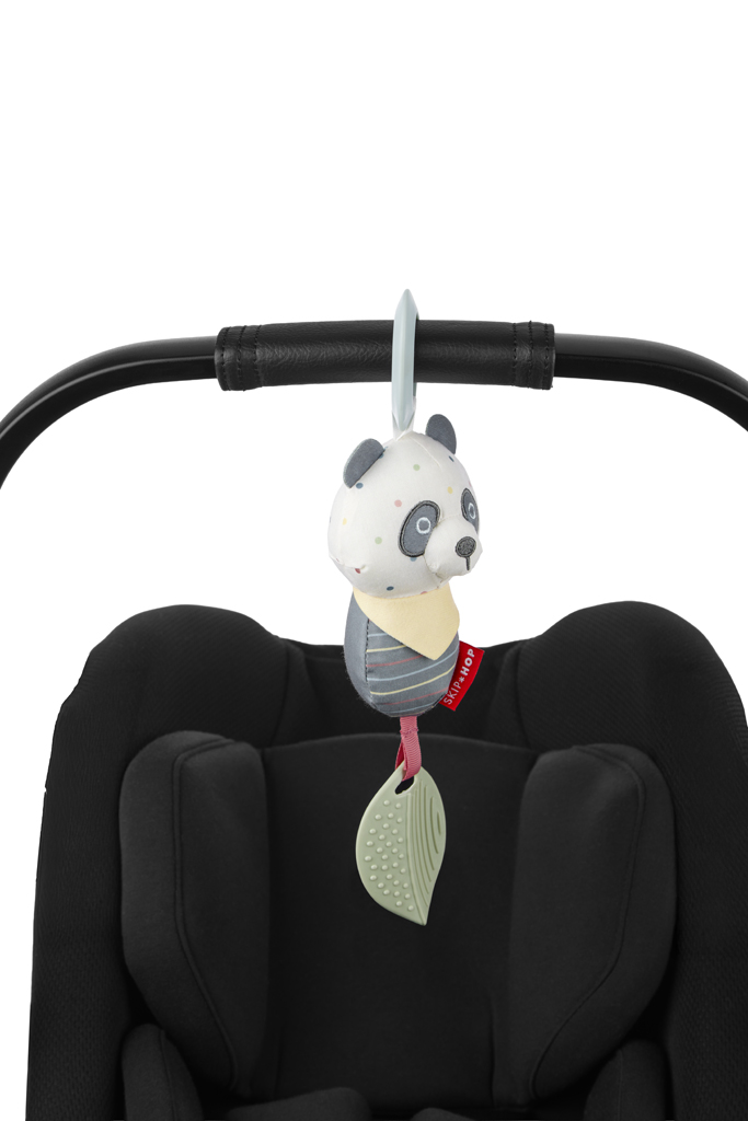 SKIP HOP Hračka závesná s hryzátkom Bandana Buddies Panda 0m+