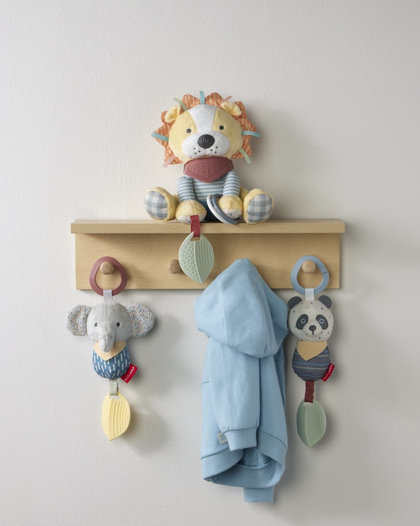 SKIP HOP Hračka závesná s hryzátkom Bandana Buddies Panda 0m+