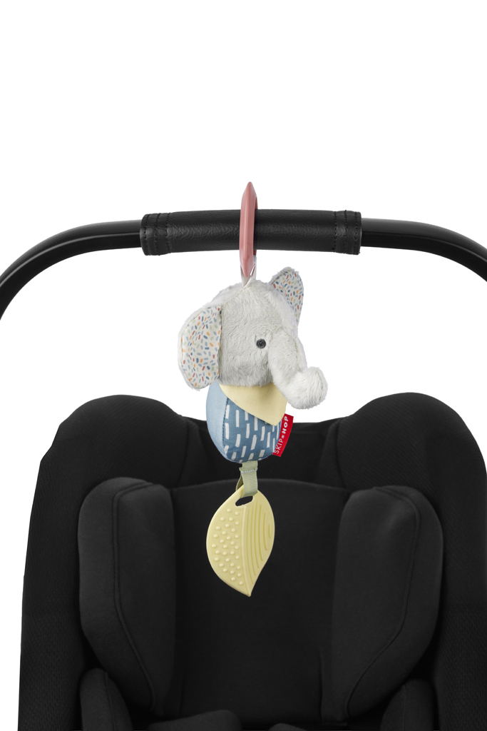 SKIP HOP Hračka závesná s hryzátkom Bandana Buddies Slon 0m+