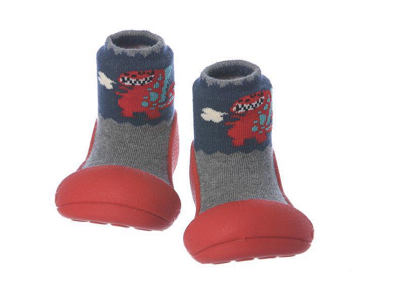 ATTIPAS Topánočky Dinosaur A18D Red S veľ.19, 96-108 mm