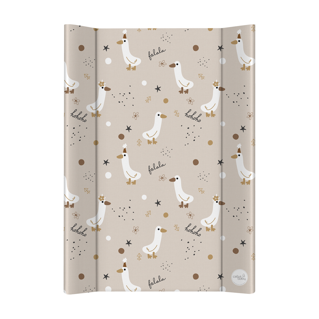 CEBA BABY Podložka prebaľovacia 2-hranná mäkká (50x70) Basic Crazy Ducks