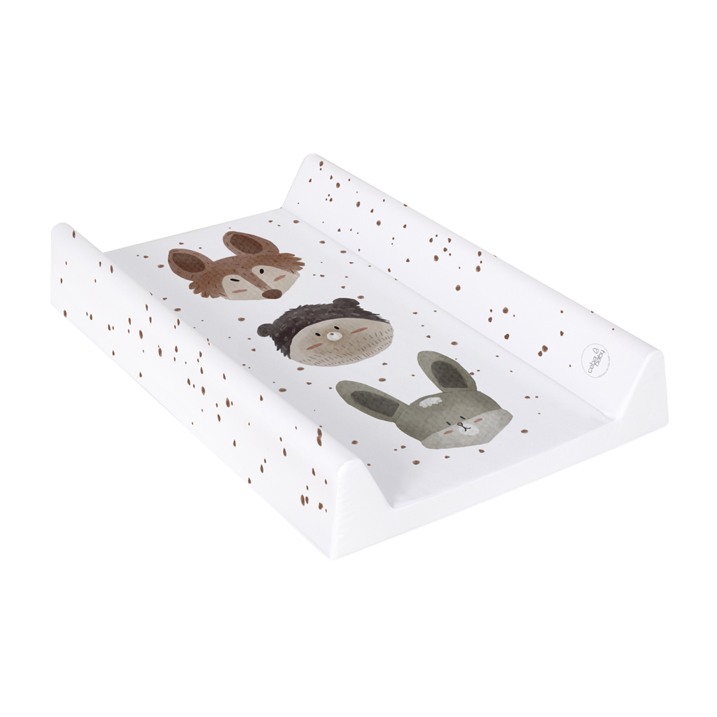 CEBA BABY Podložka prebaľovacia 2-hranná mäkká (50x70) Basic Cute Animals