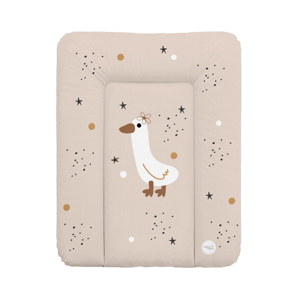 CEBA BABY Podložka prebaľovacia mäkká malá (50x70) Basic Star Duck