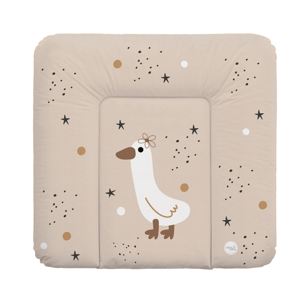 CEBA BABY Podložka prebaľovacia mäkká stredná (75x72) Basic Star Duck