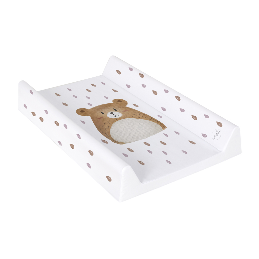 CEBA BABY Podložka prebaľovacia 2-hranná s pevnou doskou (50x70) Bear Buddy