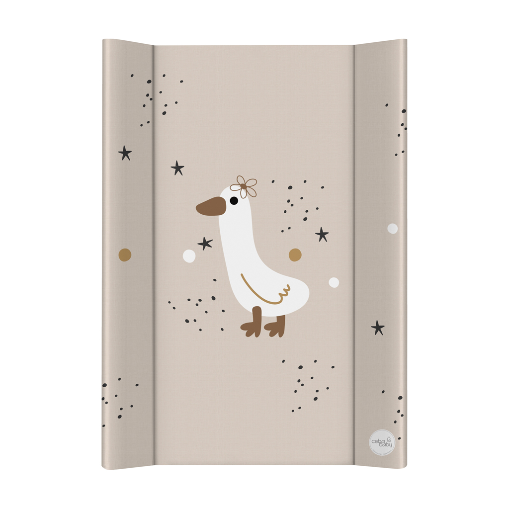CEBA BABY Podložka prebaľovacia 2-hranná s pevnou doskou (50x70) Ultra Light Star Duck