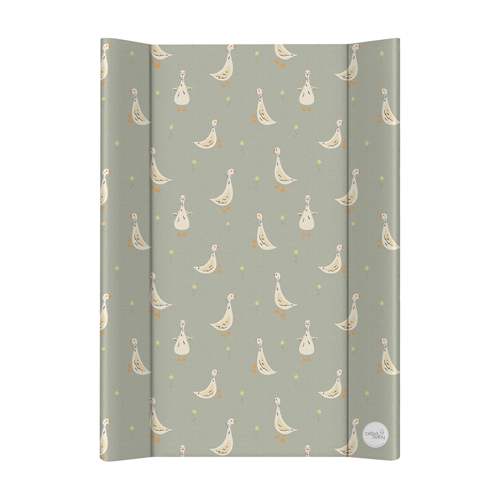 CEBA BABY Podložka prebaľovacia 2-hranná s pevnou doskou (50x70) Ultra Light Little Ducks