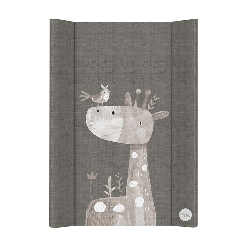 CEBA BABY Podložka prebaľovacia 2-hranná s pevnou doskou (50x70) Ultra Light Friendly Giraffe