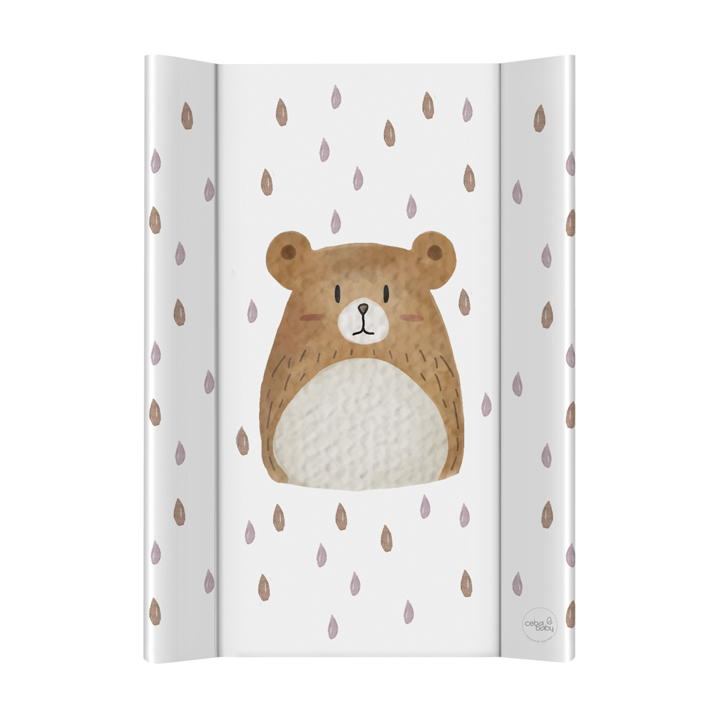 CEBA BABY Podložka prebaľovacia 2-hranná s pevnou doskou (50x70) Basic Bear Buddy