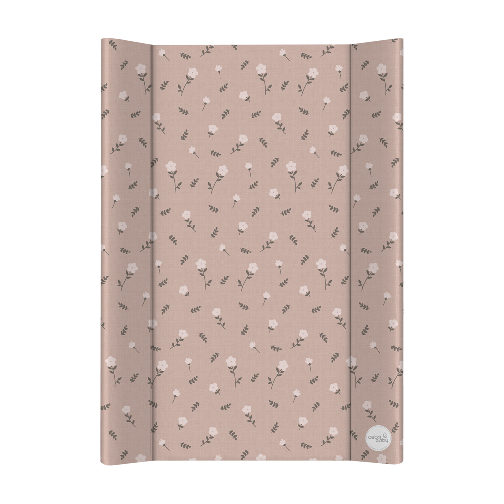 CEBA BABY Podložka prebaľovacia 2-hranná s pevnou doskou (50x70) Basic Petite Blossoms