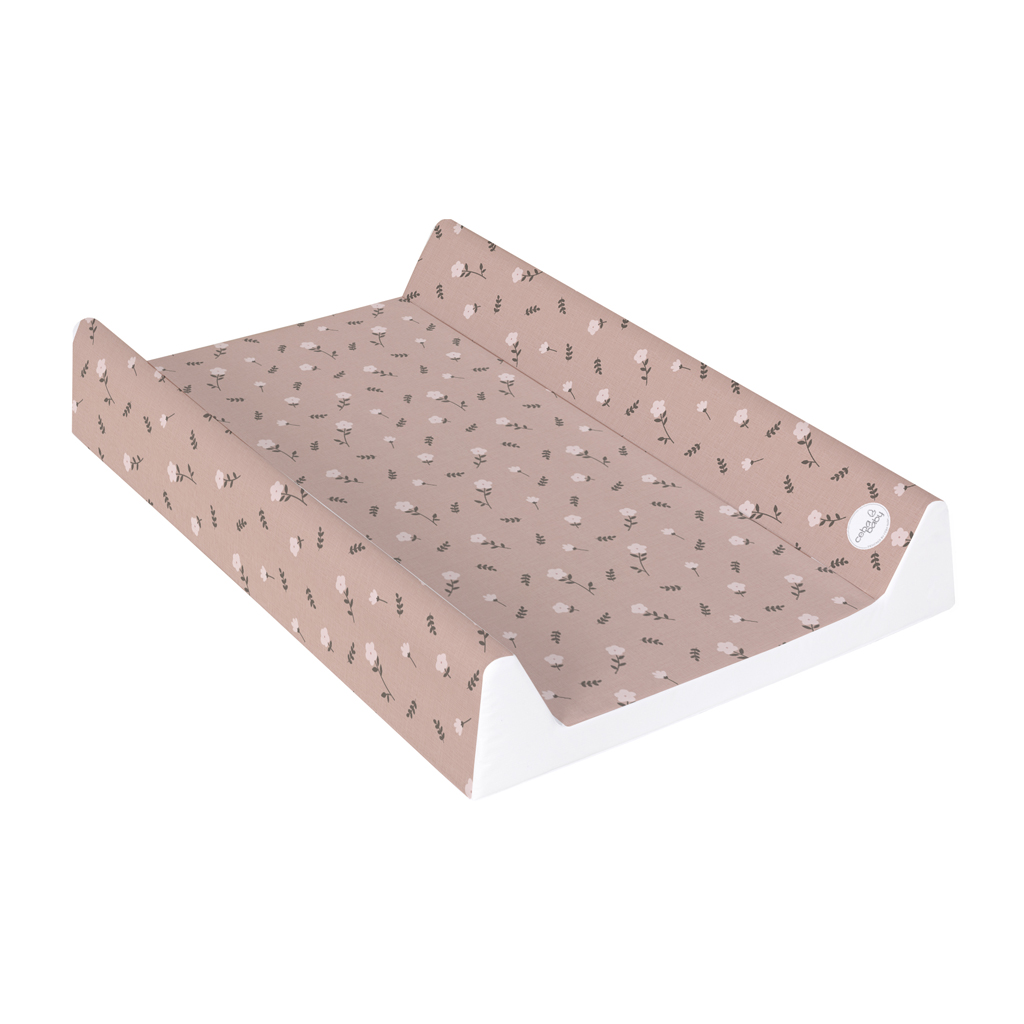 CEBA BABY Podložka prebaľovacia 2-hranná s pevnou doskou (50x70) Basic Petite Blossoms