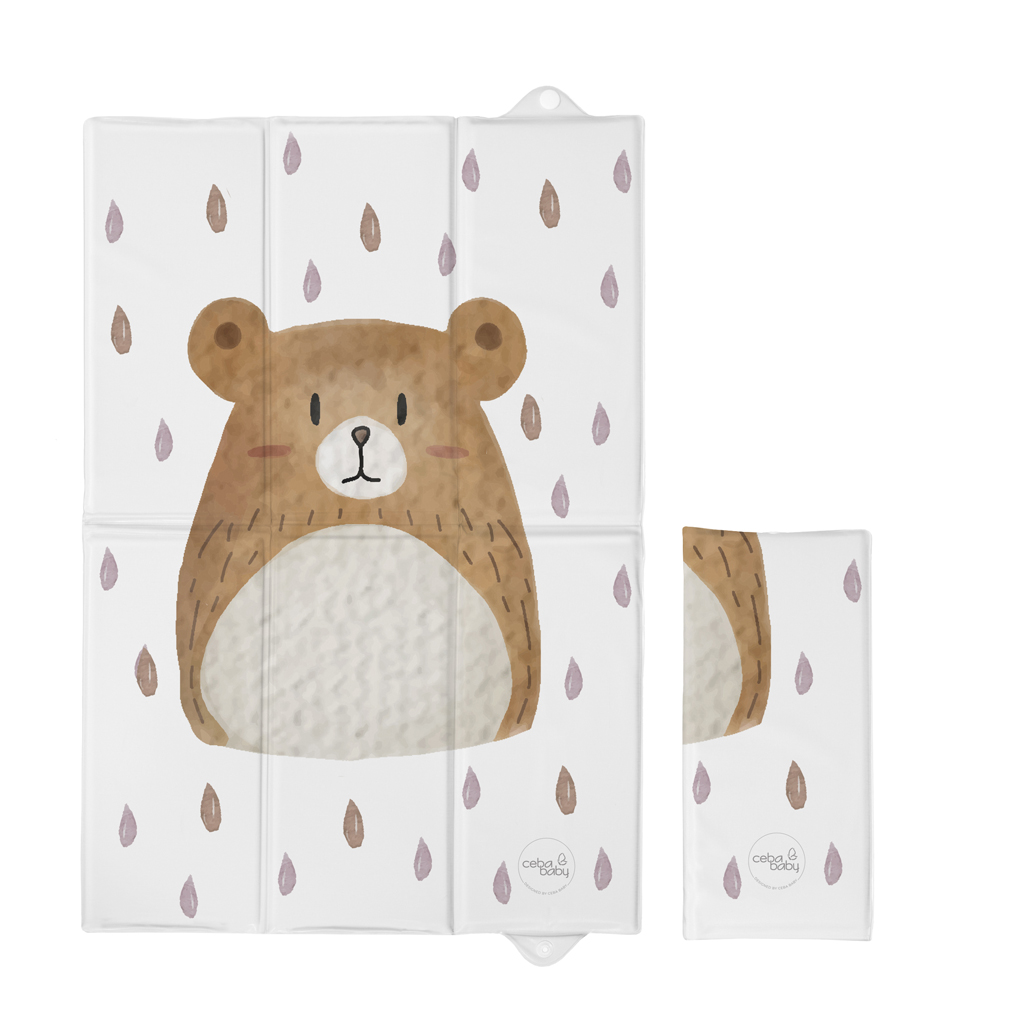 CEBA BABY Podložka prebaľovacia cestovná (60x40) Basic Bear Buddy