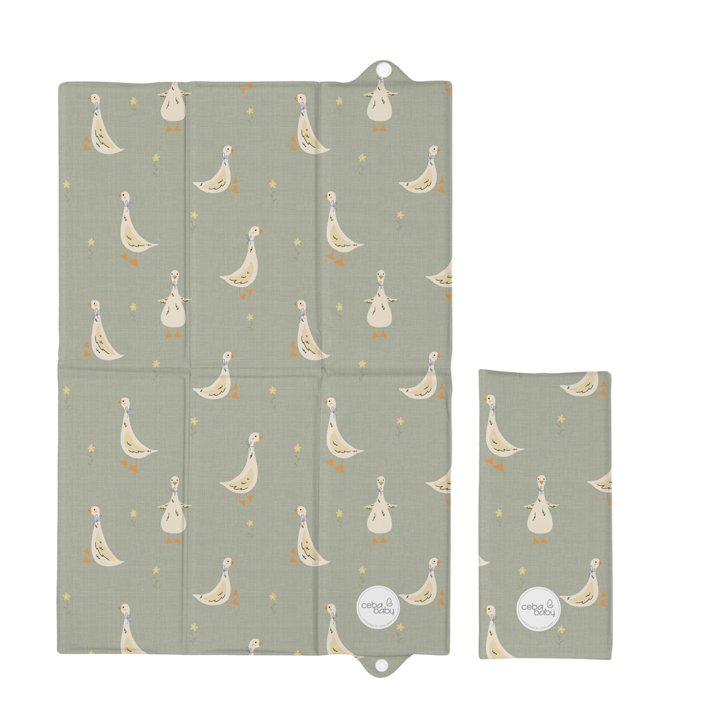 CEBA BABY Podložka prebaľovacia cestovná (60x40) Basic Little Ducks