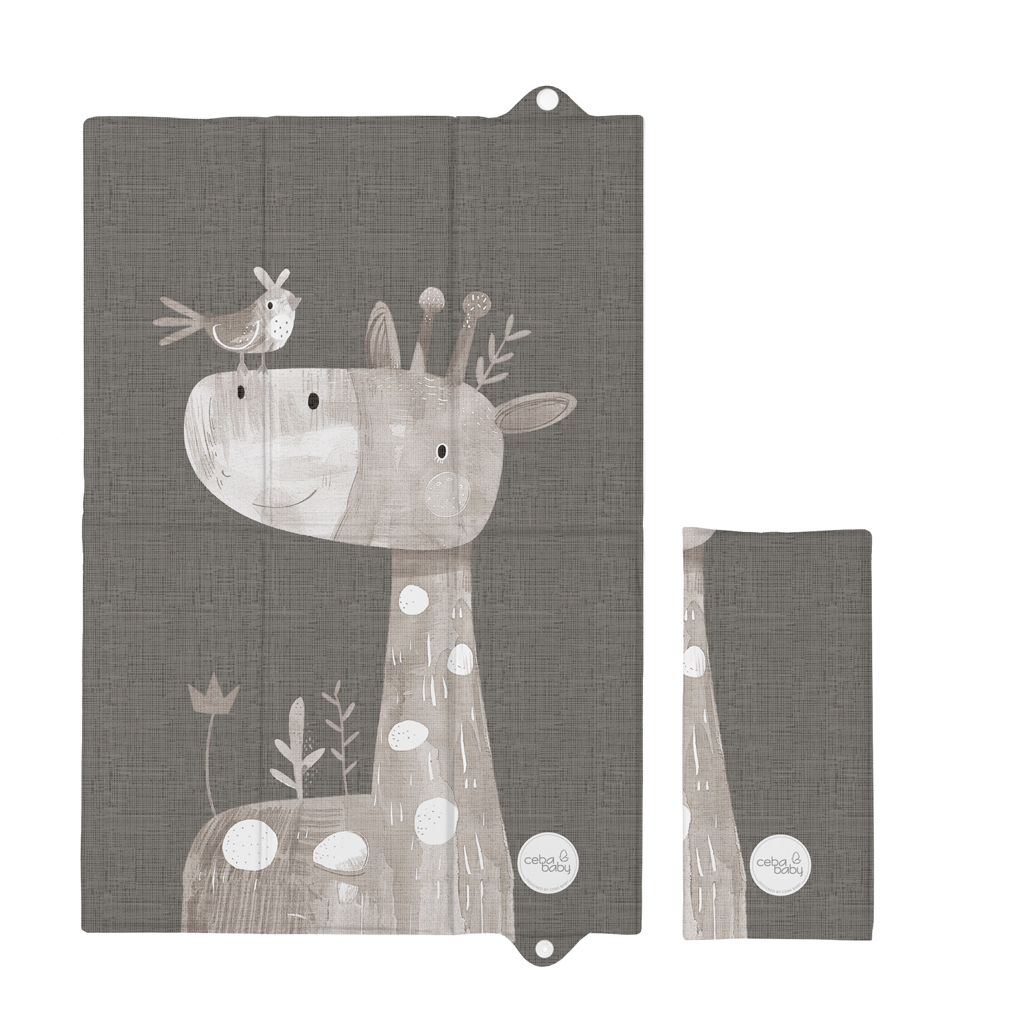 CEBA BABY Podložka prebaľovacia cestovná (60x40) Basic Friendly Giraffe