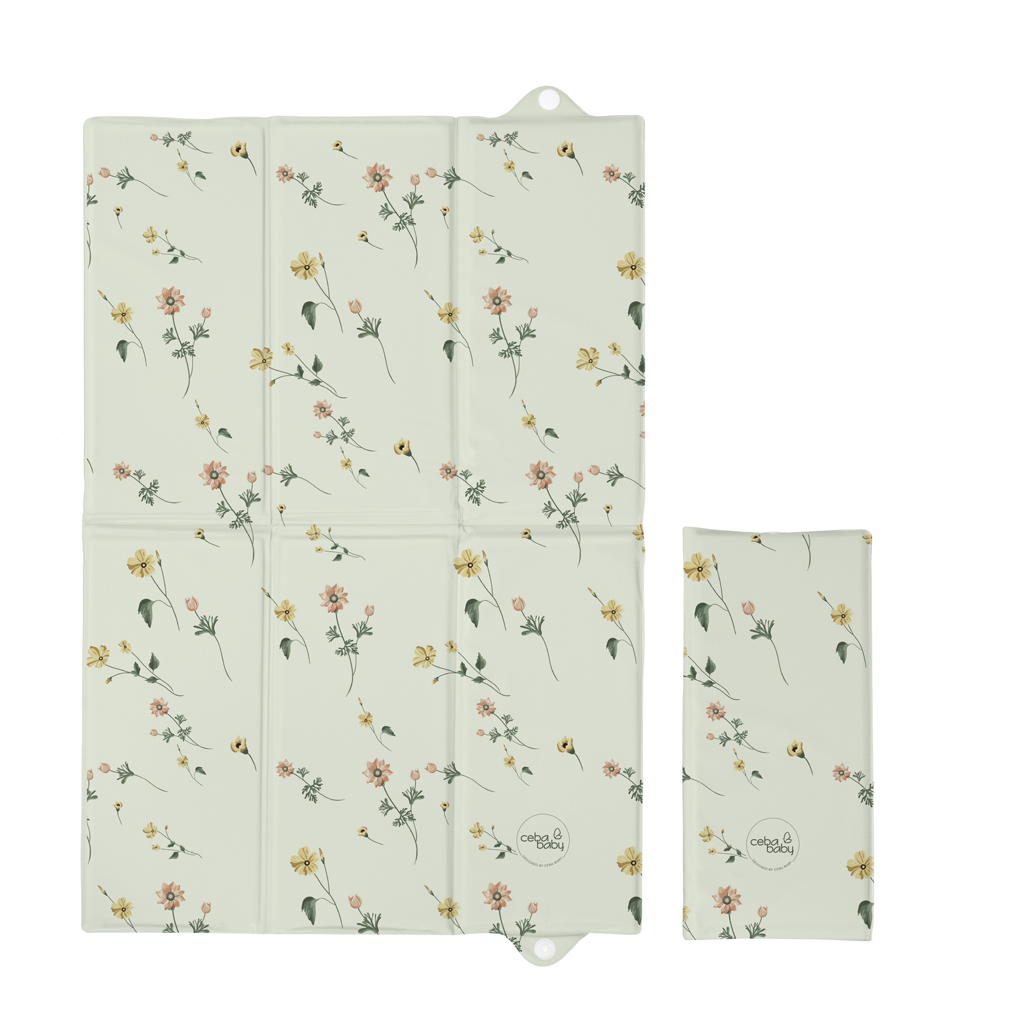 CEBA BABY Podložka prebaľovacia cestovná (60x40) Basic Floral Breeze