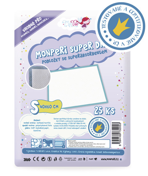 MONPERI Absorpčné podložky S (40x 60 cm)
