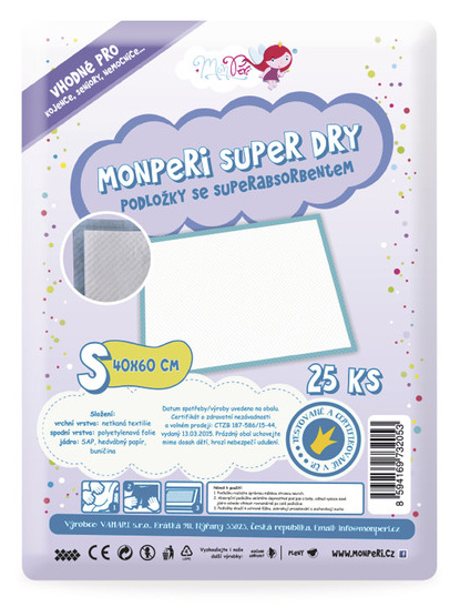 MONPERI Absorpčné podložky S (40x 60 cm)